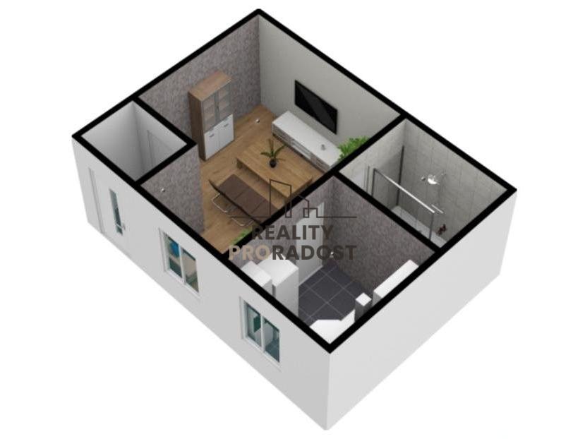 Pronájem bytu 1+1 40 m2