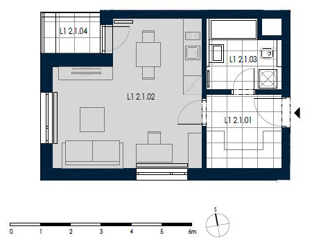 Pronajem bytu 1+kk 37 m2