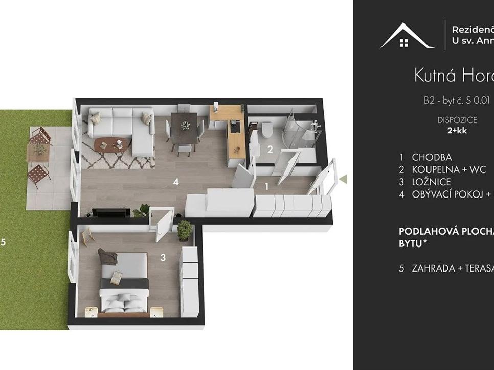 Pronájem bytu 2+kk 47 m2, Kutná Hora – náhled fotky 22