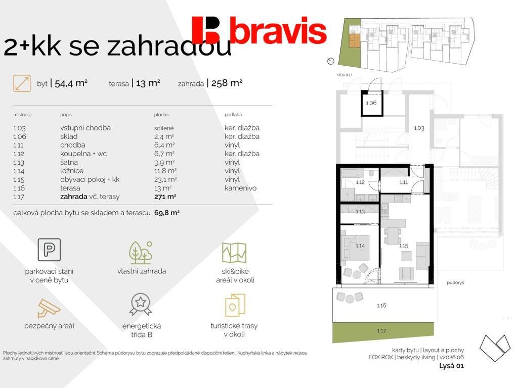 Prodej bytu 2+kk 325 m2, Ostravice – náhled fotky 5