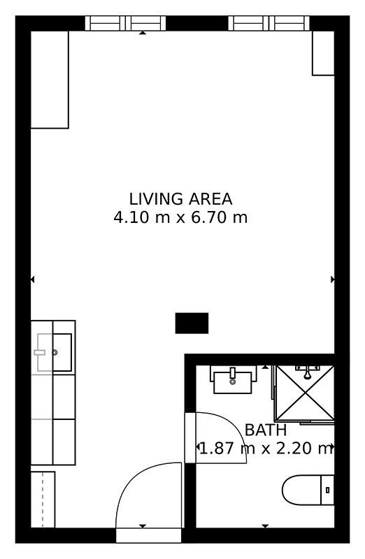 Pronájem bytu 1+kk 27 m2