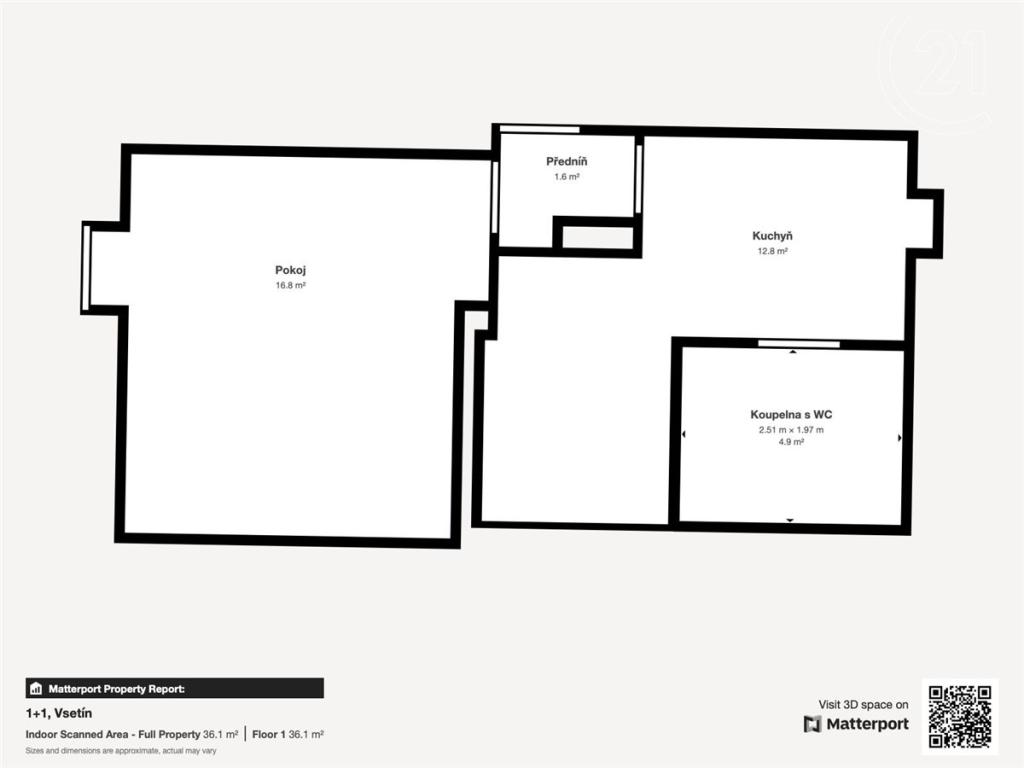 Pronájem bytu 1+1 41 m2