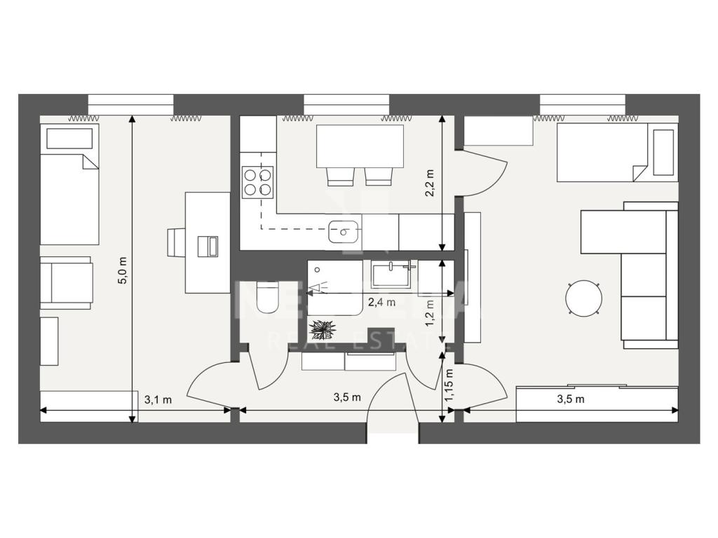Prodej bytu 2+1 51 m2, Praha – náhled fotky 8