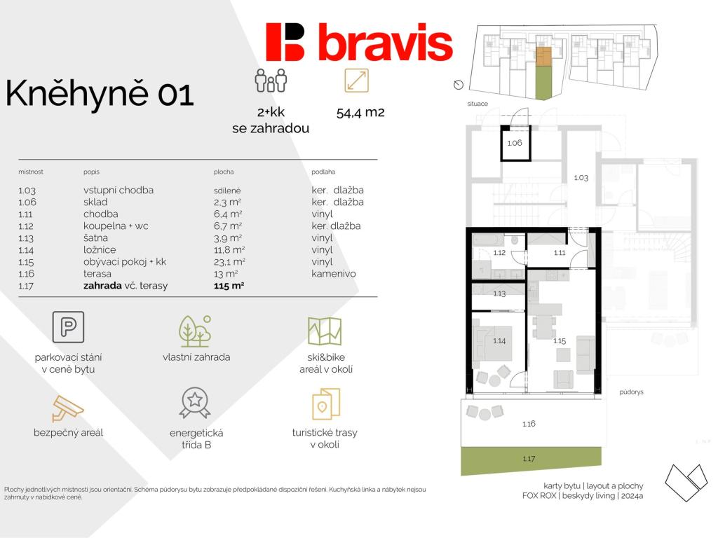 Prodej bytu 2+kk 182 m2