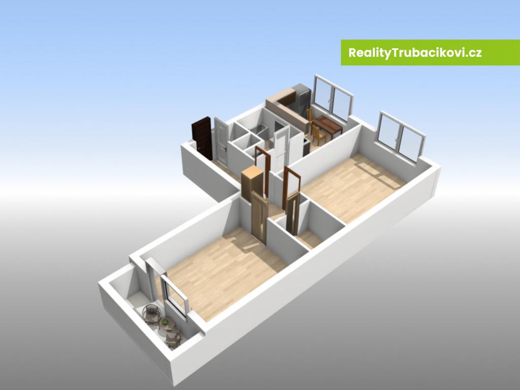Pronájem bytu 2+1 58 m2, Vsetín – náhled fotky 17