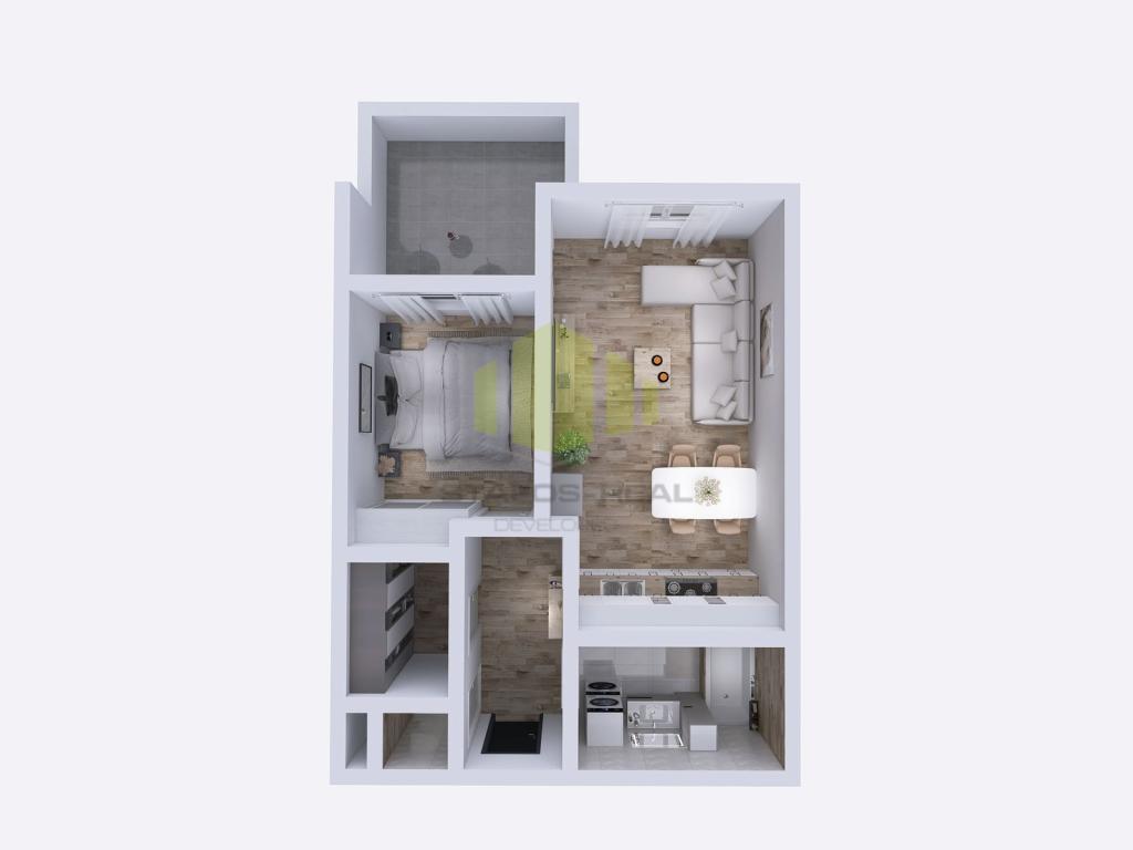 Pronájem bytu 2+kk 54 m2