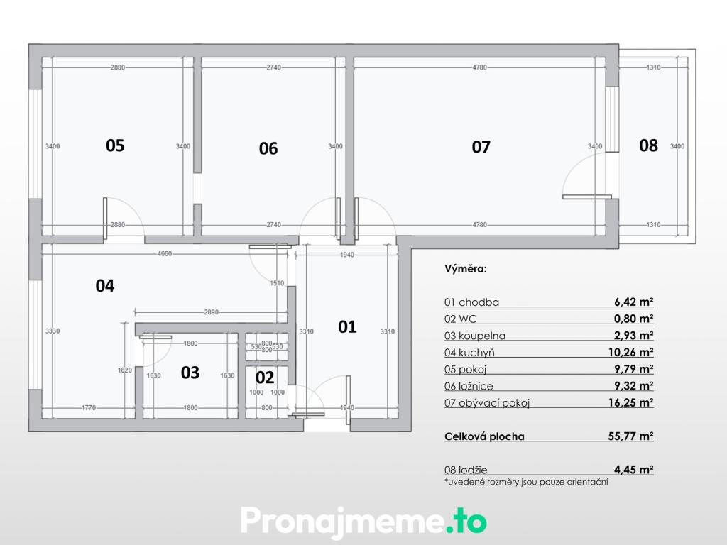 Pronájem bytu 3+1 56 m2, Znojmo – náhled fotky 25