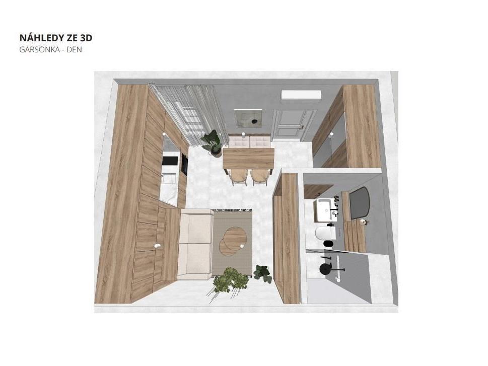 Pronájem bytu 1+kk 20 m2
