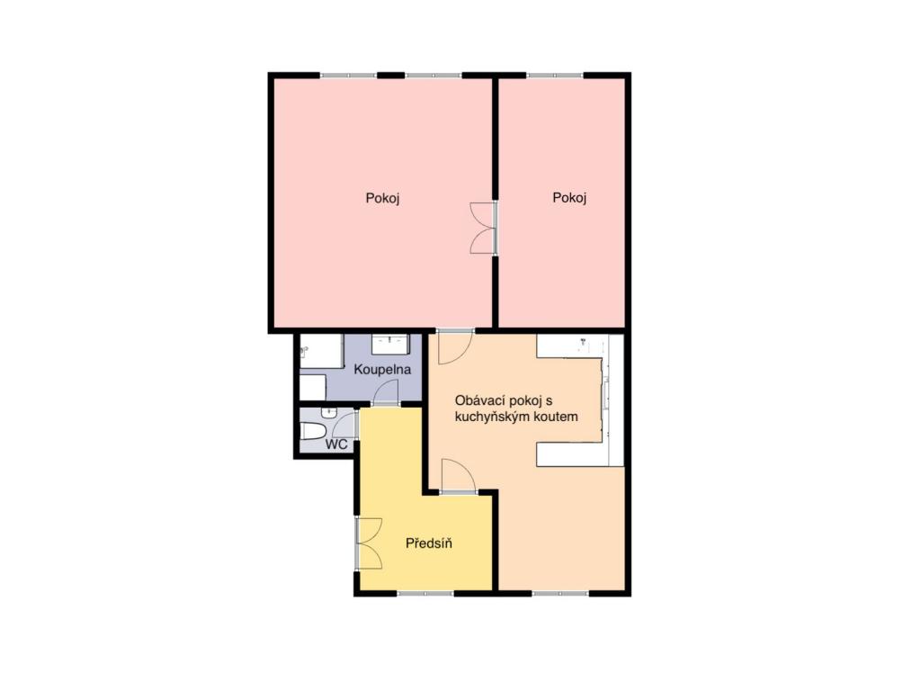 Pronájem bytu 3+kk 90 m2