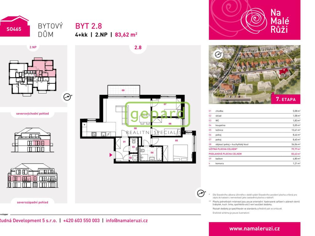 Prodej bytu 4+kk 80 m2