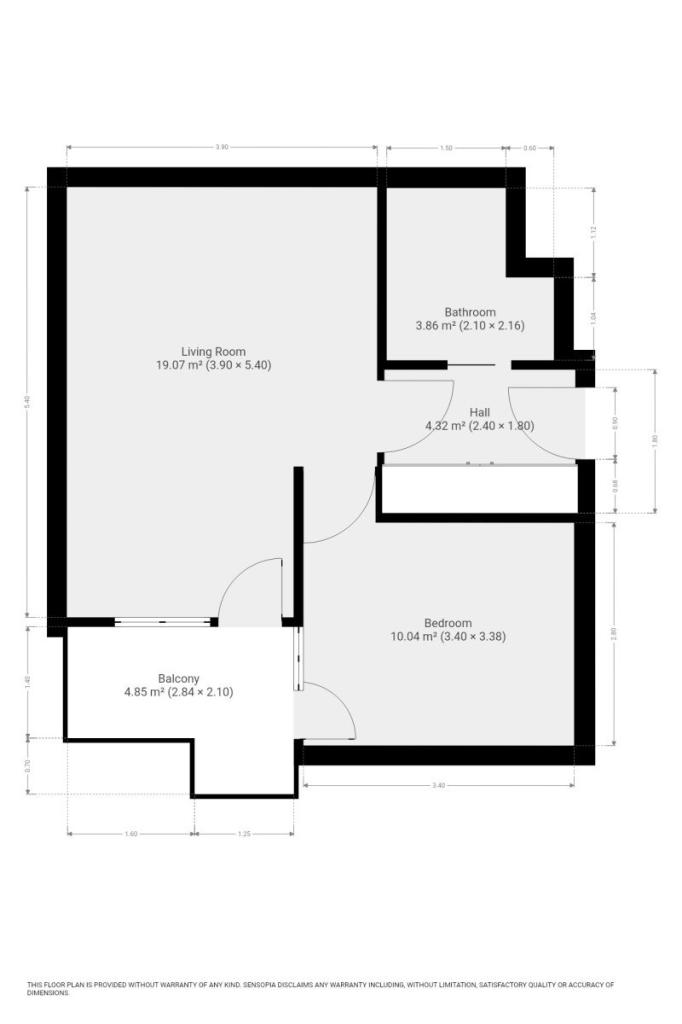 Pronájem bytu 2+kk 44 m2, Praha – náhled fotky 17