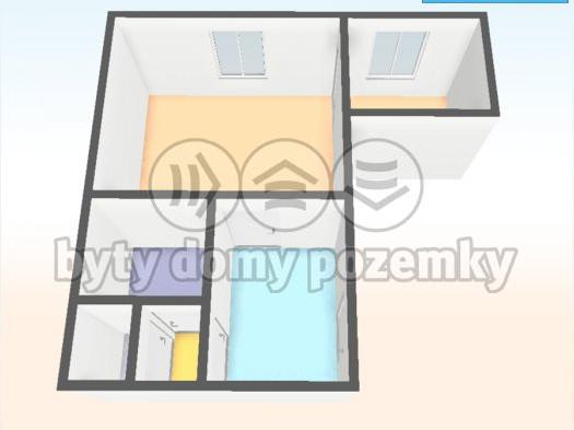 Pronajem bytu 3+kk 50 m2