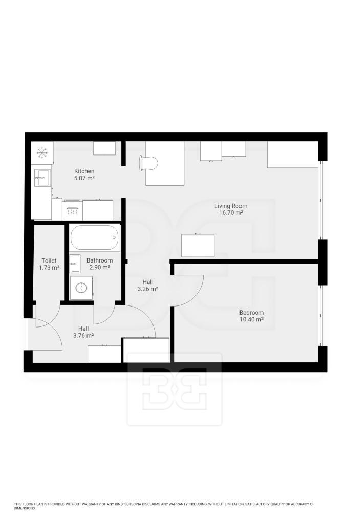 Pronájem bytu 2+kk 42 m2