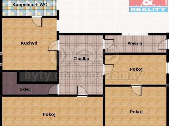 Pronajem bytu 3+1 85 m2