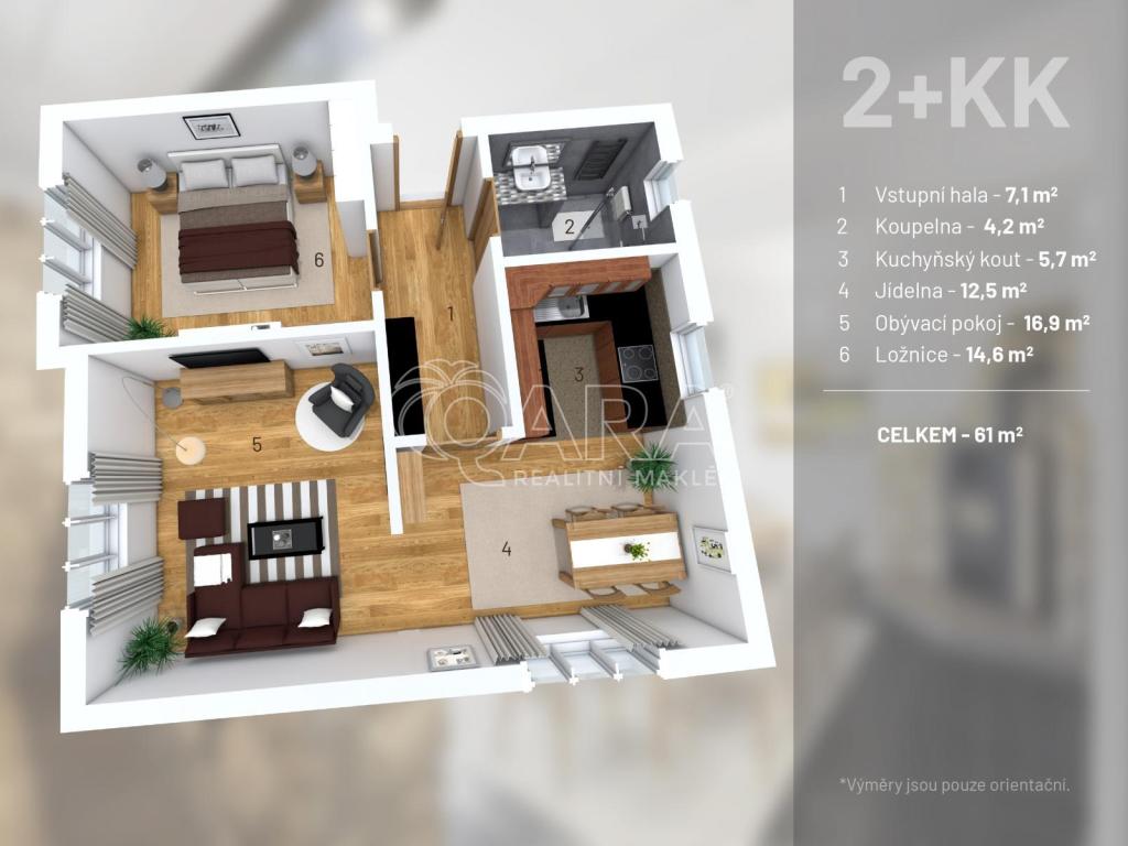 Prodej bytu 2+kk 85 m2