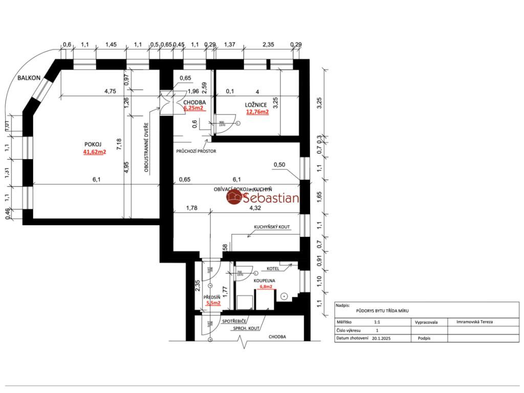 Pronájem bytu 3+kk 106 m2, Pardubice – náhled fotky 12