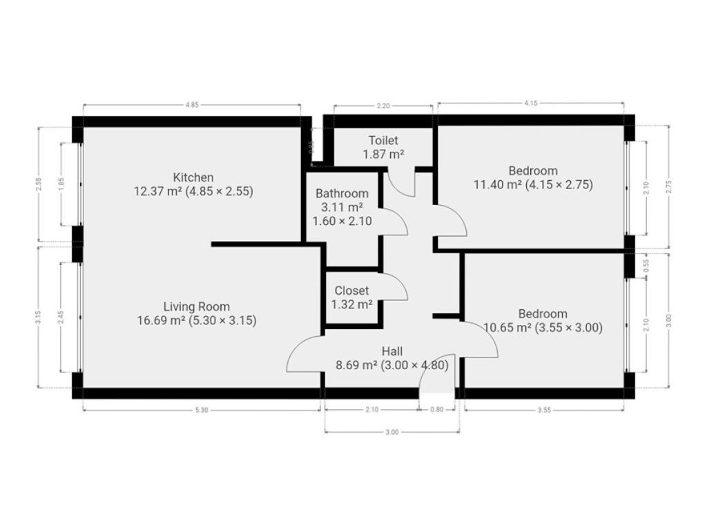 Pronájem bytu 3+kk 67 m2, Praha – náhled fotky 14