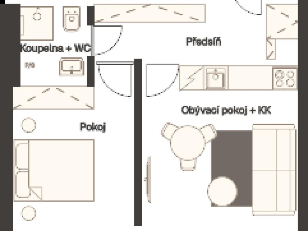 Pronájem bytu 2+kk 42 m2, Praha – náhled fotky 11