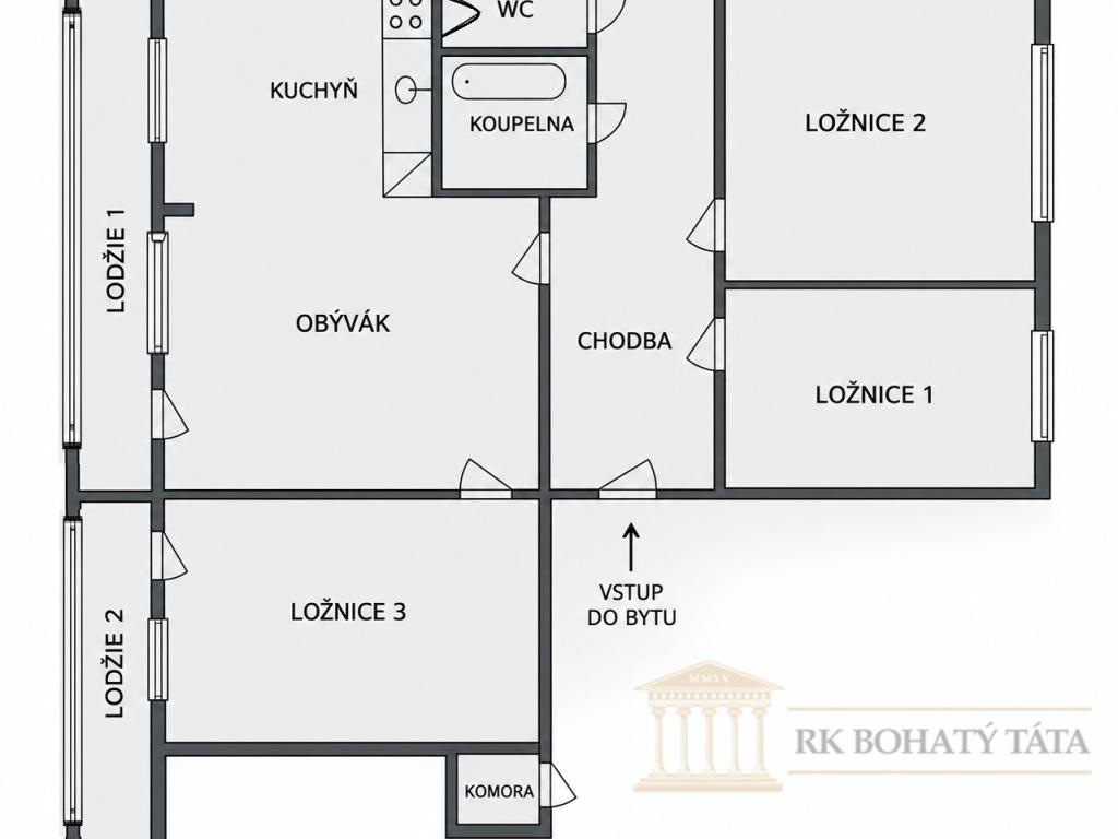 Prodej bytu 4+1 82 m2