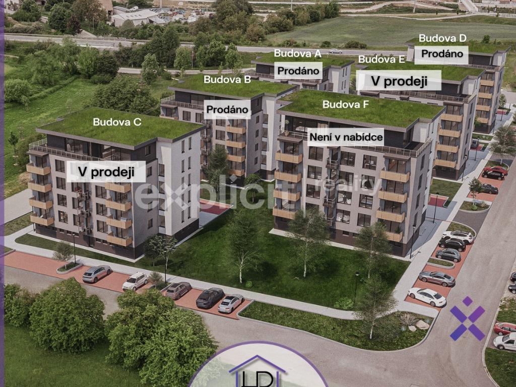 2+kk, Uherský Brod - U Mlýnů, 4260000 Kč, 52 m2