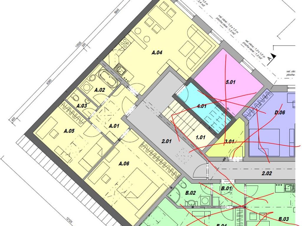 Pronajem bytu 3+kk 75 m2
