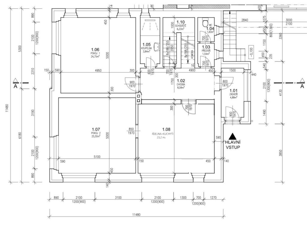 Pronájem bytu 3+kk 94 m2, Dobřichovice – náhled fotky 11