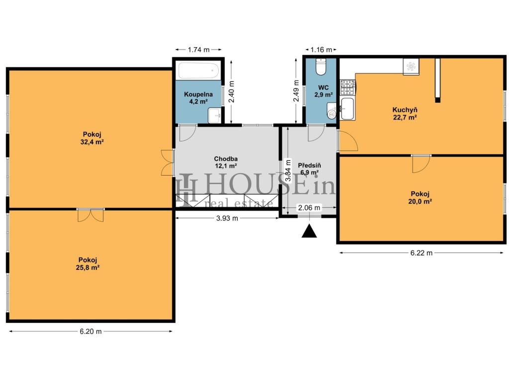 Pronájem bytu 3+1 125 m2