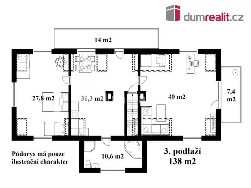 Prodej domu 334 m2, Zlatá Koruna – náhled fotky 9