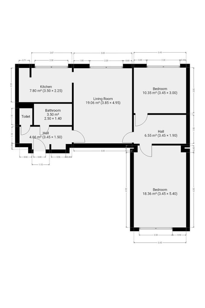 Pronájem bytu 3+1 73 m2, Praha – náhled fotky 16