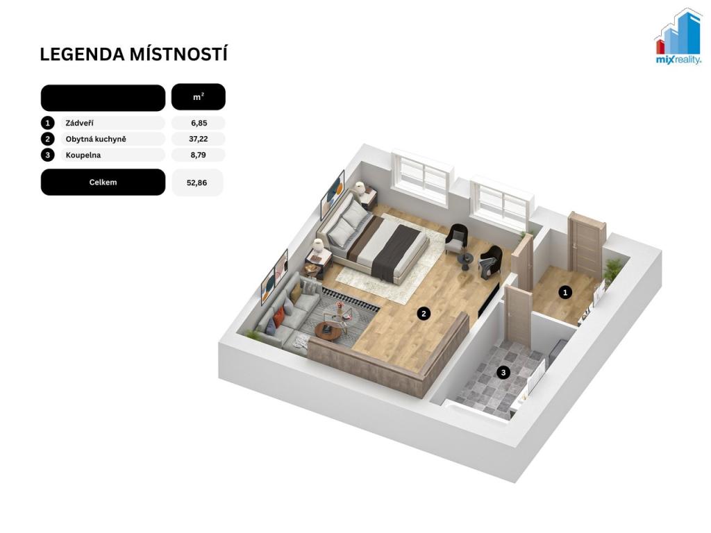 Prodej bytu 1+kk 52 m2, Chotěšov – náhled fotky 23