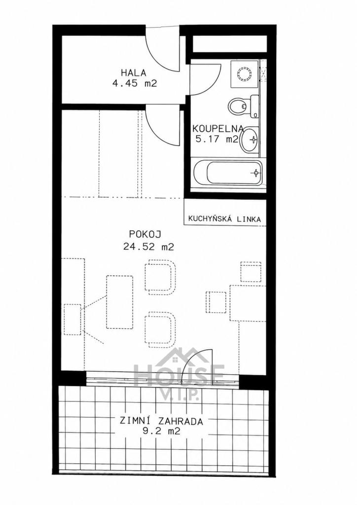 Prodej bytu 1+kk 34 m2, Praha – náhled fotky 18