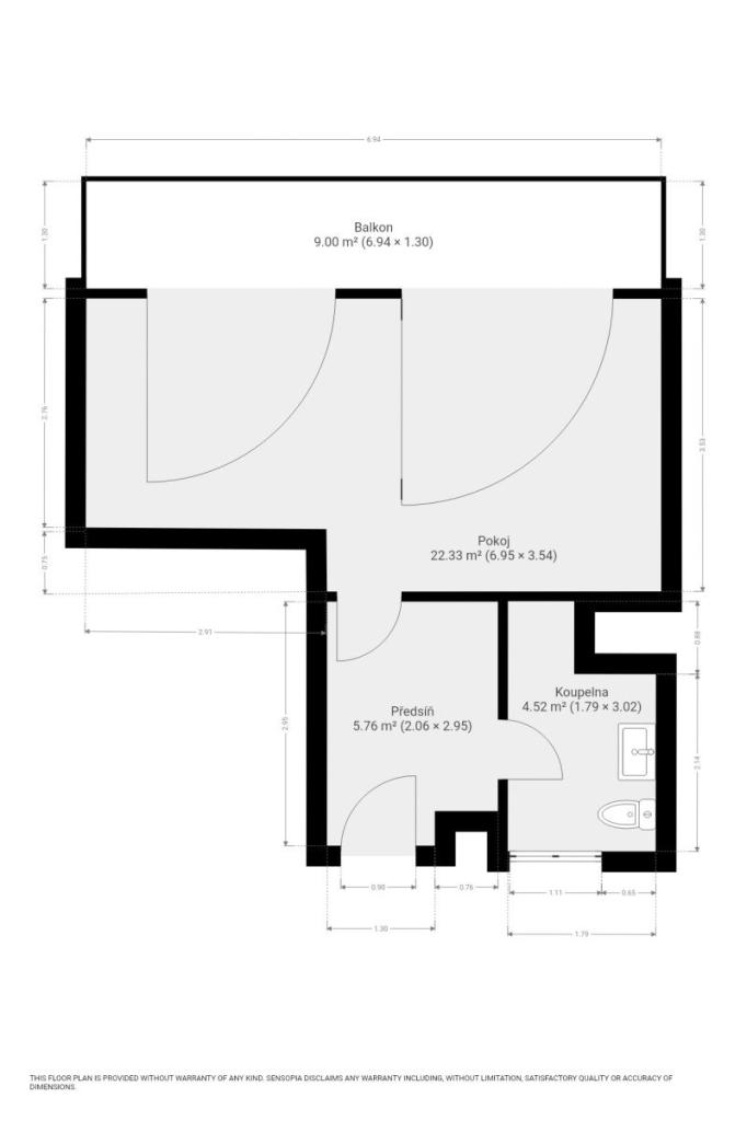 Pronájem bytu 2+kk 36 m2, Brno – náhled fotky 23