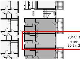 Pronajem bytu 1+kk 31 m2