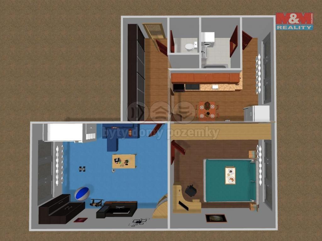 Pronajem bytu 2+1 52 m2