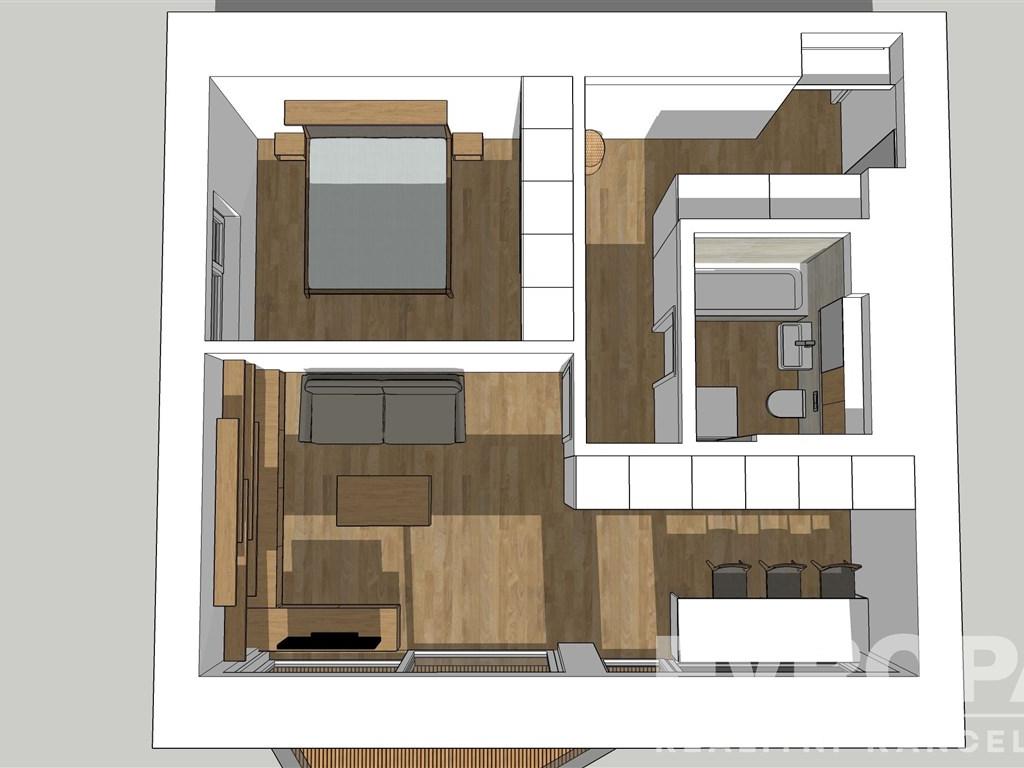 Pronájem bytu 2+kk 57 m2