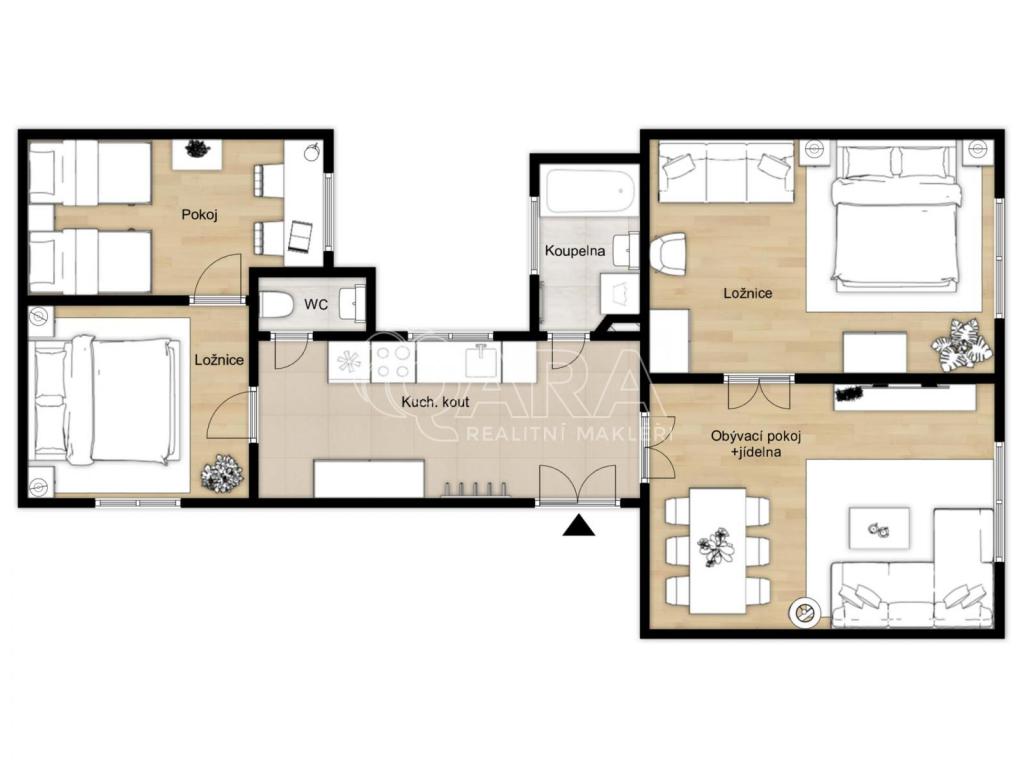 Pronájem bytu 4+1 84 m2