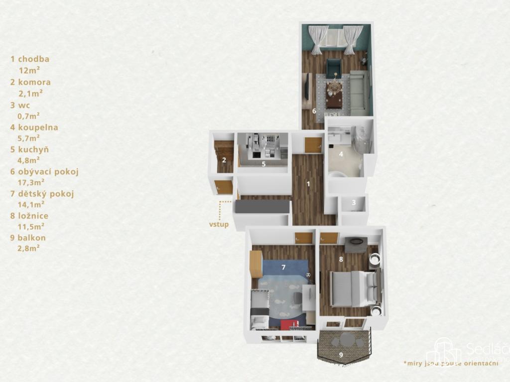 Prodej bytu 3+kk 78 m2, Praha – náhled fotky 30