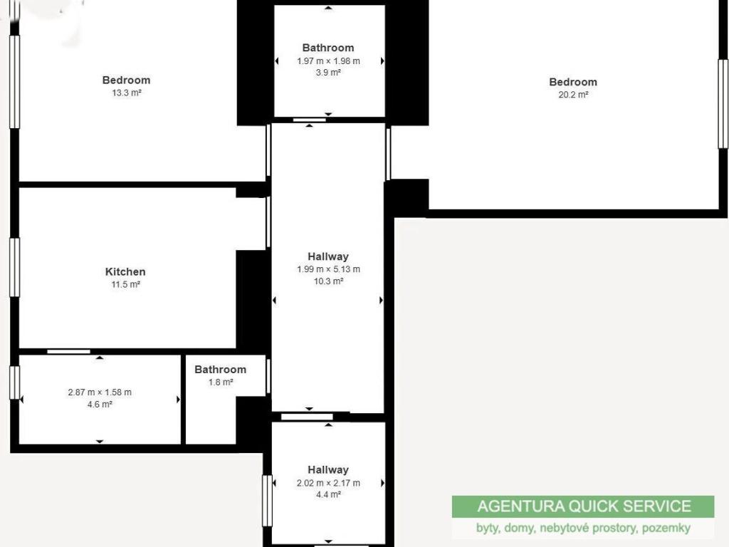 Pronájem bytu 2+1 75 m2