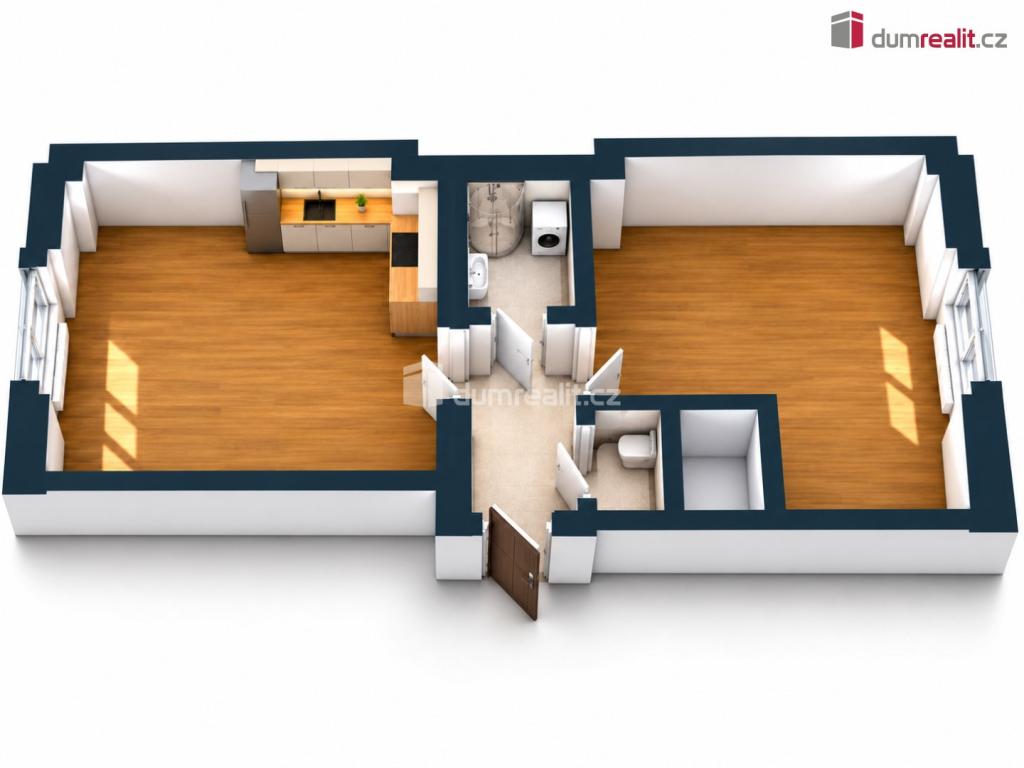 Prodej bytu 2+kk 50 m2, Praha – náhled fotky 4