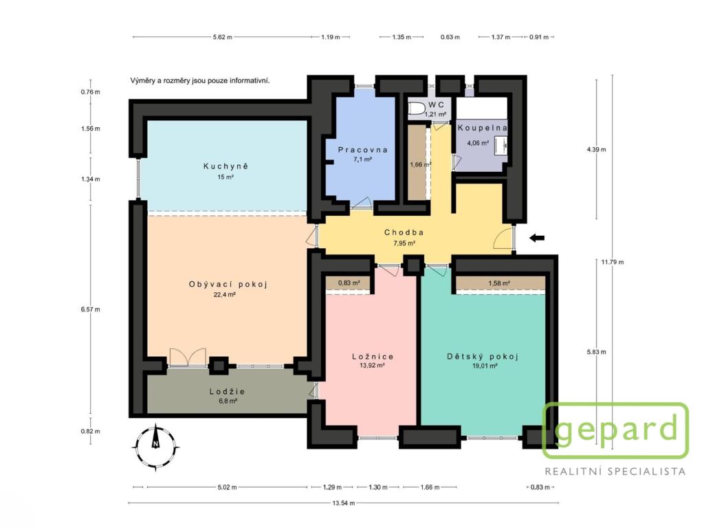 Prodej bytu 4+kk 102 m2