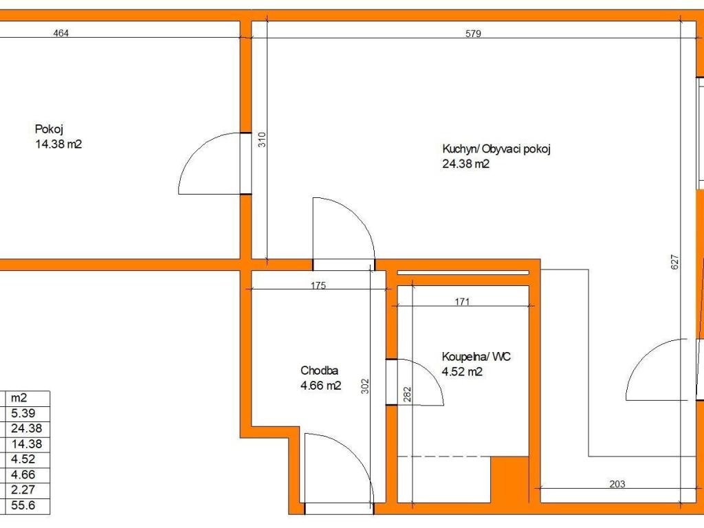 Prodej bytu 2+kk 52 m2
