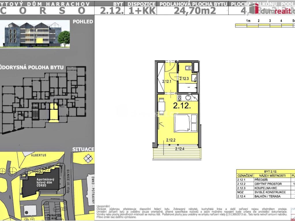 Prodej bytu 1+kk 29 m2