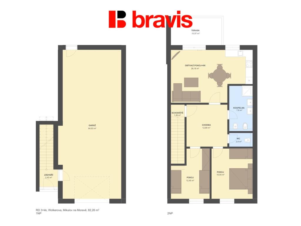 Prodej bytu 3+kk 82 m² – pohled 6