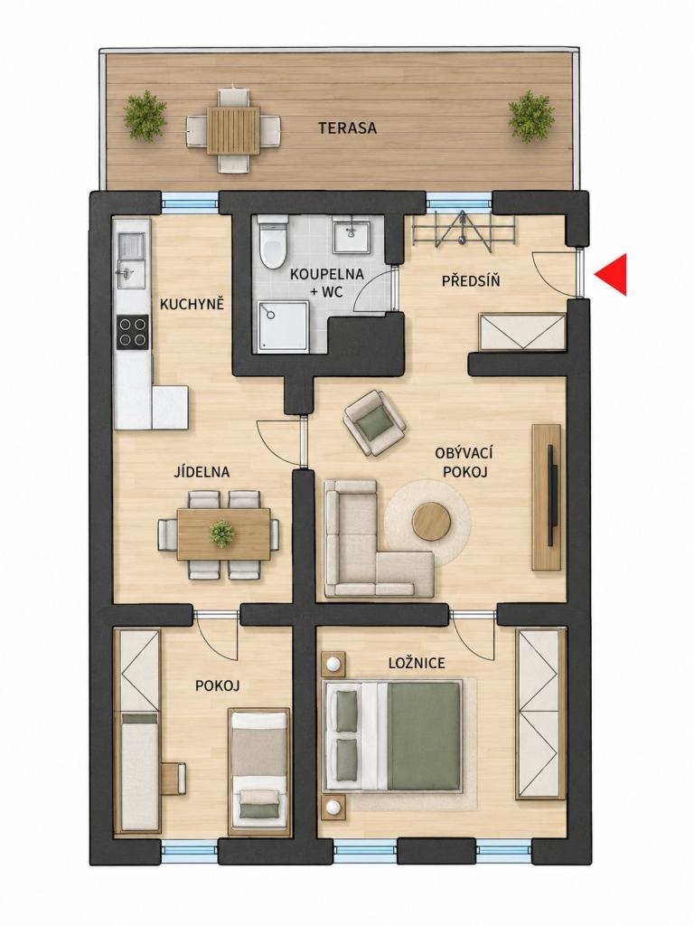 Prodej bytu 3+1 70 m2, Praha – náhled fotky 13