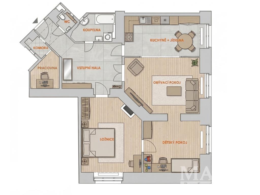 Prodej bytu 3+1 108 m2