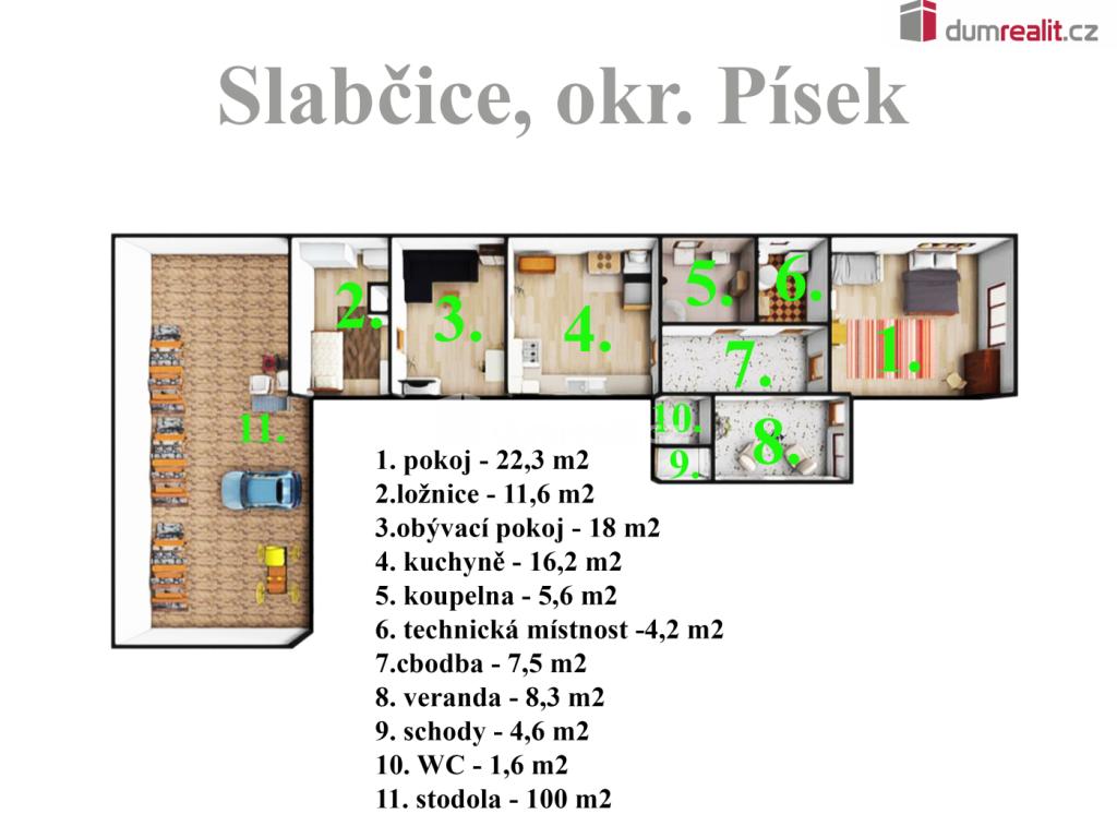 Prodej domu 112 m2, Slabčice – náhled fotky 12