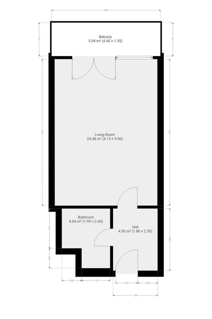 Pronájem bytu 1+kk 35 m2