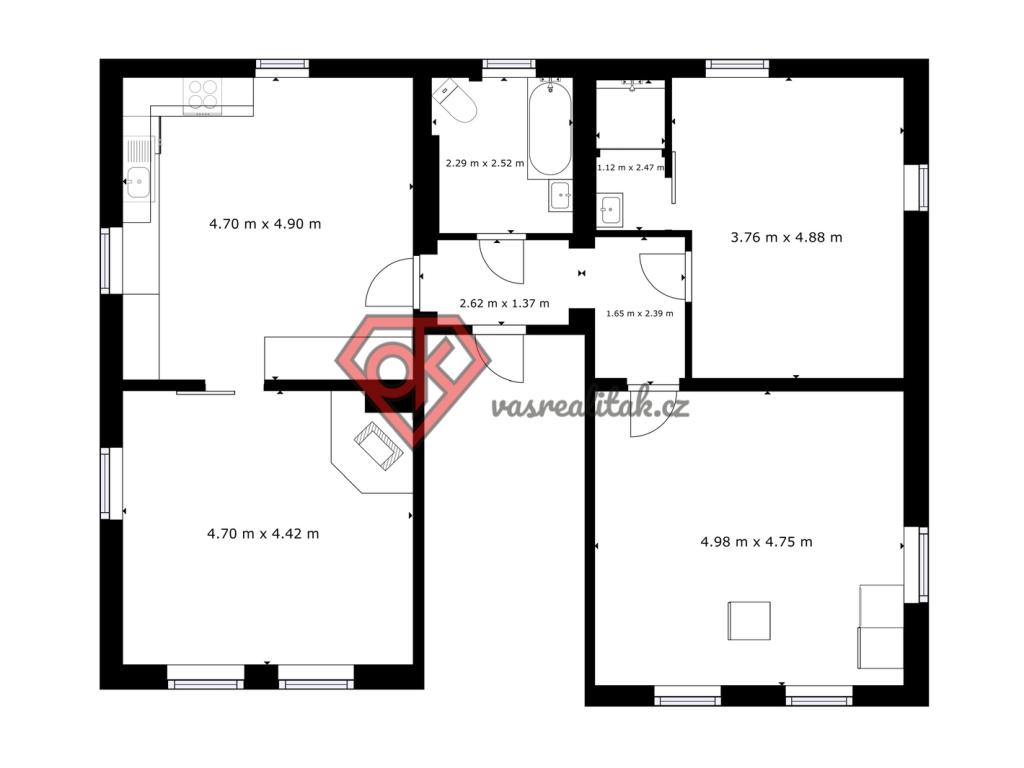 Prodej bytu 3+1 130 m2