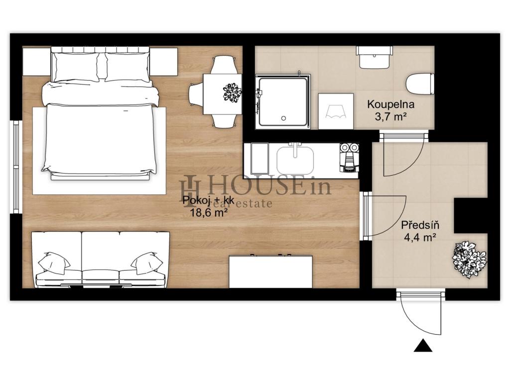 Prodej bytu 1+kk 32 m2