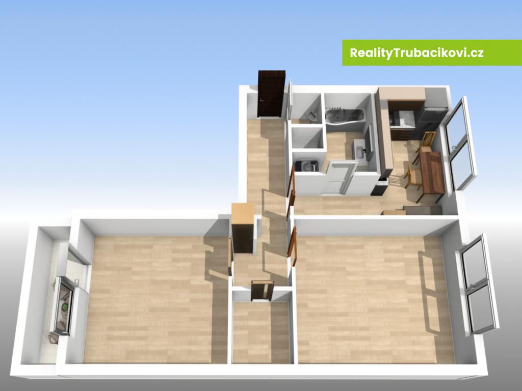 Pronájem bytu 2+1 58 m2, Vsetín – náhled fotky 18